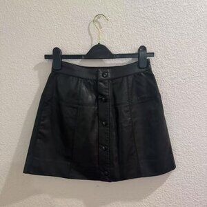 Free People Maisie Vegan Mini Skirt (Size 0)